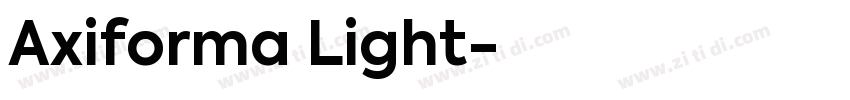 Axiforma Light字体转换